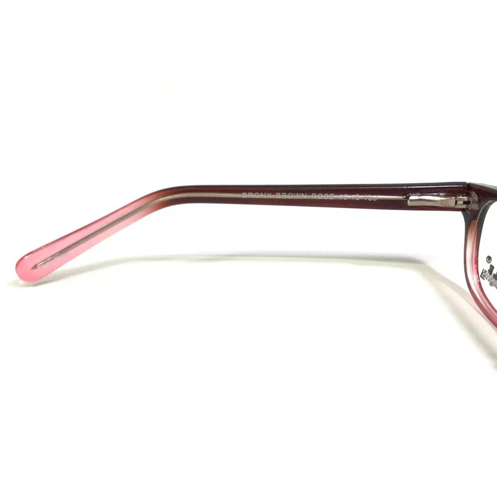 Affordable Designs Eyeglasses Frames BRONX BROWN ROSE Cat Eye Full Rim 46-18-130